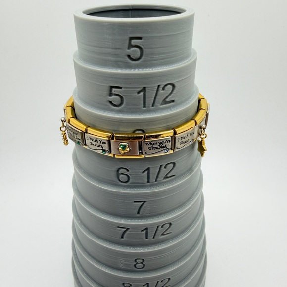 6.5" Bradford Exchange "Charming Touches" two toned metal "Daughter" bracelet! - Picture 4 of 13